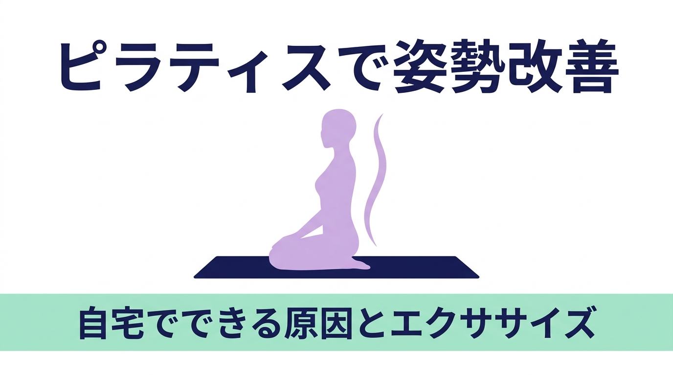 「背すじを伸ばして」が猫背を治さない理由｜ピラティスで“伸びる背中”をつくる方法