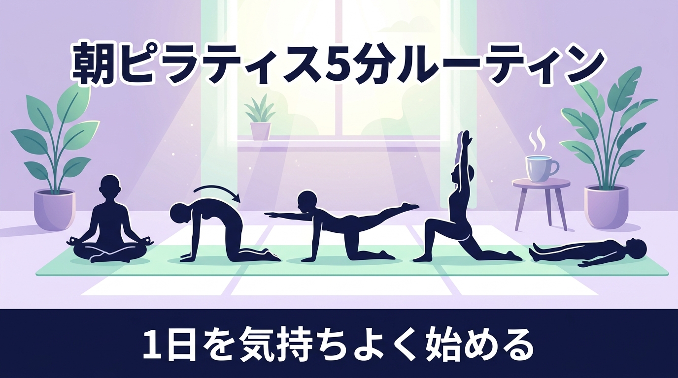 朝5分のピラティスで「なんとなく重い1日」が変わる｜忙しい人のための朝ルーティン