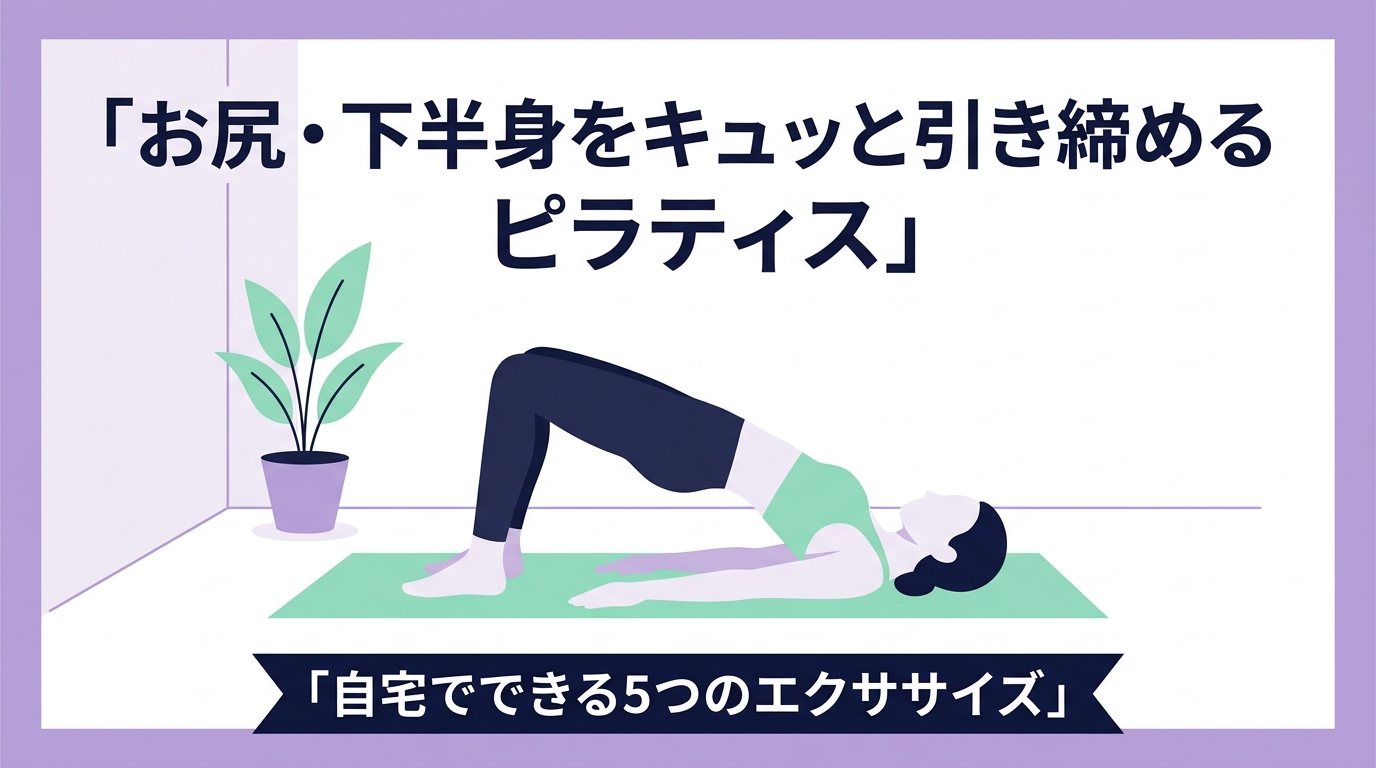 スクワットを頑張っても下半身が変わらない人へ｜ピラティスで「使えるお尻」を目覚めさせる5つのエクササイズ