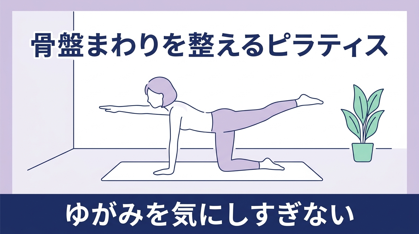 「骨盤のゆがみ」を気にしすぎていませんか？｜ピラティスで骨盤まわりを整える本当の意味
