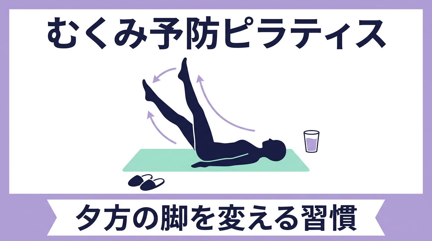 夕方になると靴がきつい…｜むくみは「流す」より「ためない」ピラティス習慣