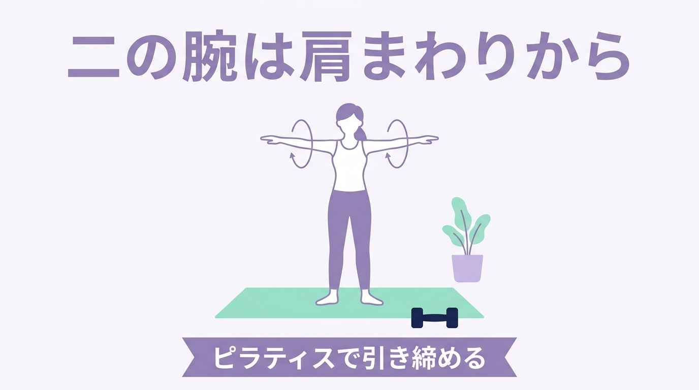 二の腕のたるみは「腕の運動」だけでは変わりにくい｜ピラティスで肩まわりから整える方法