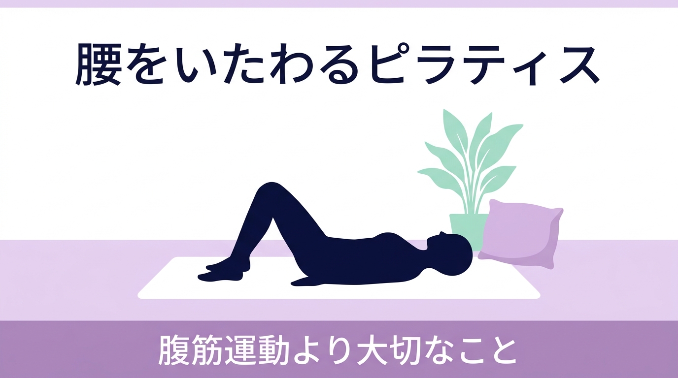 腰痛があるのに「腹筋を鍛えて」はつらい｜ピラティスで腰をいたわりながら整える方法