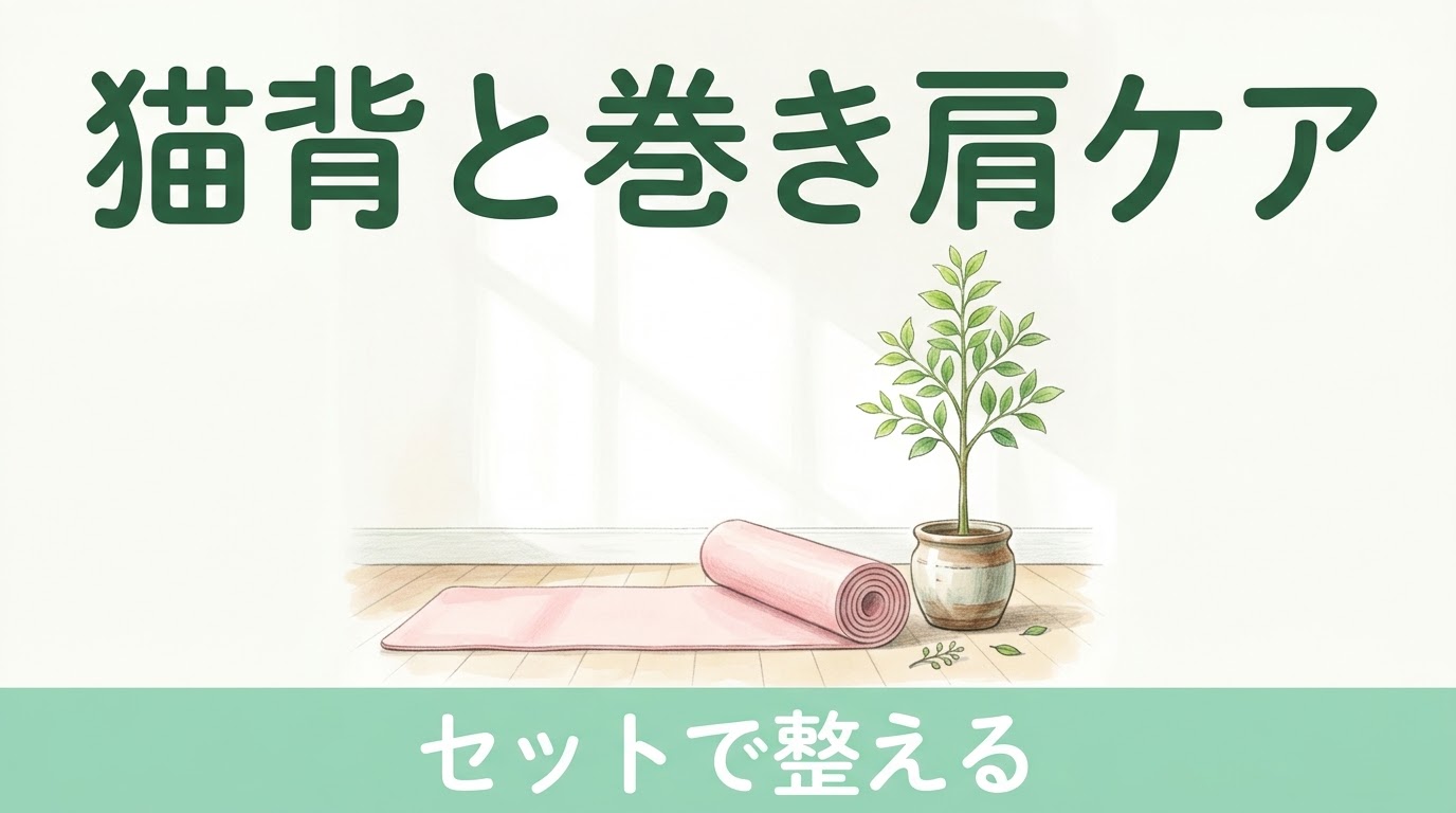 猫背を直そうと胸を張ると巻き肩が悪化する？｜猫背と巻き肩を同時に整えるピラティスの考え方