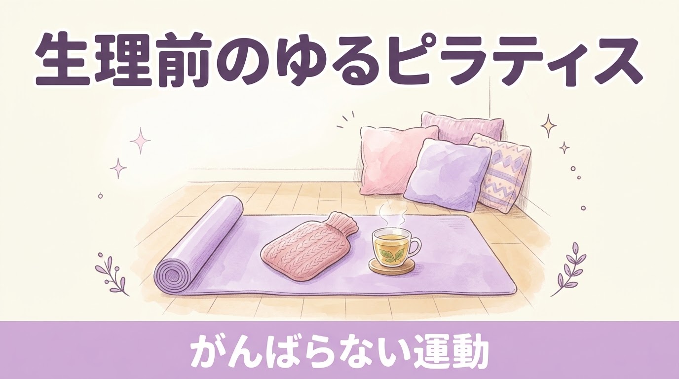 生理前のだるさ・イライラに「がんばる運動」はいらない｜体をゆるめるやさしいピラティスと過ごし方