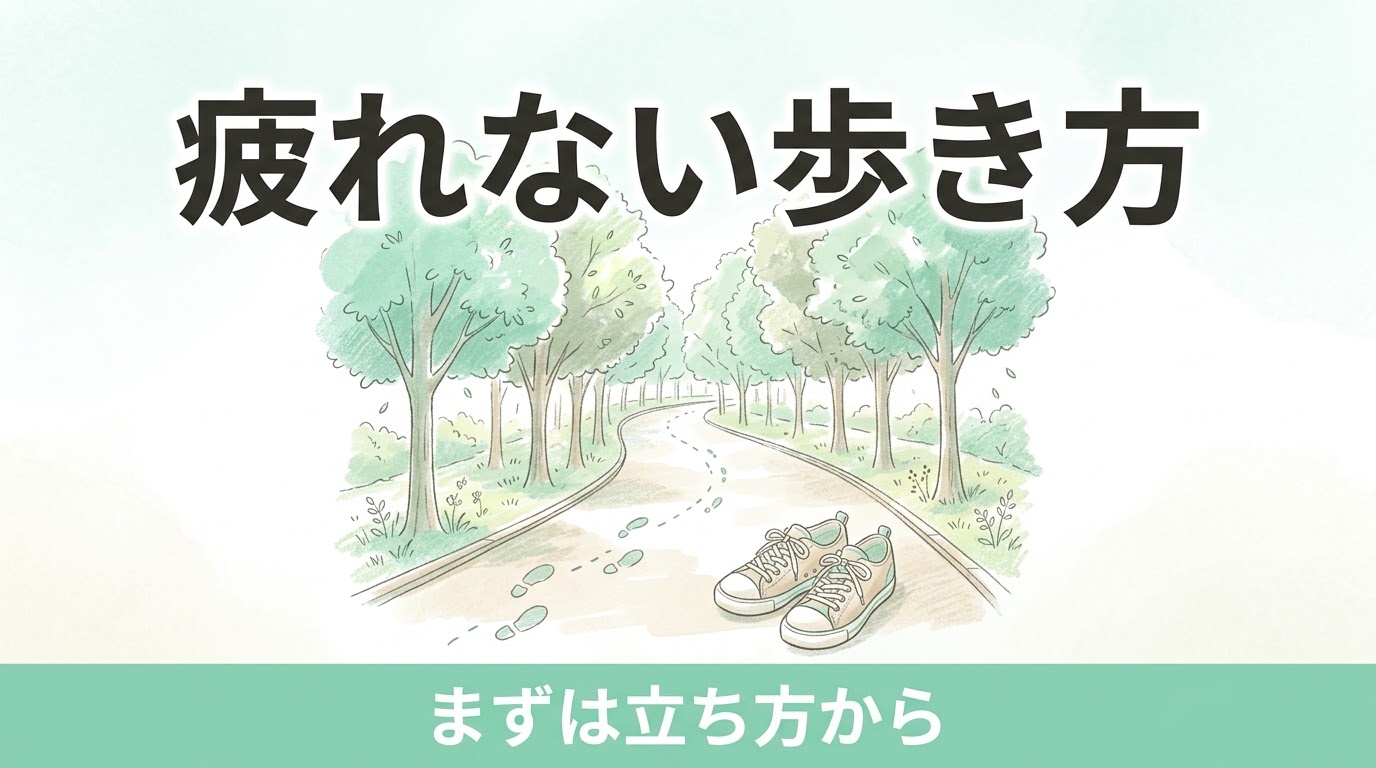 歩くだけで疲れる人は「歩き方」より「立ち方」を見直そう｜きれいに歩ける体をつくるピラティス