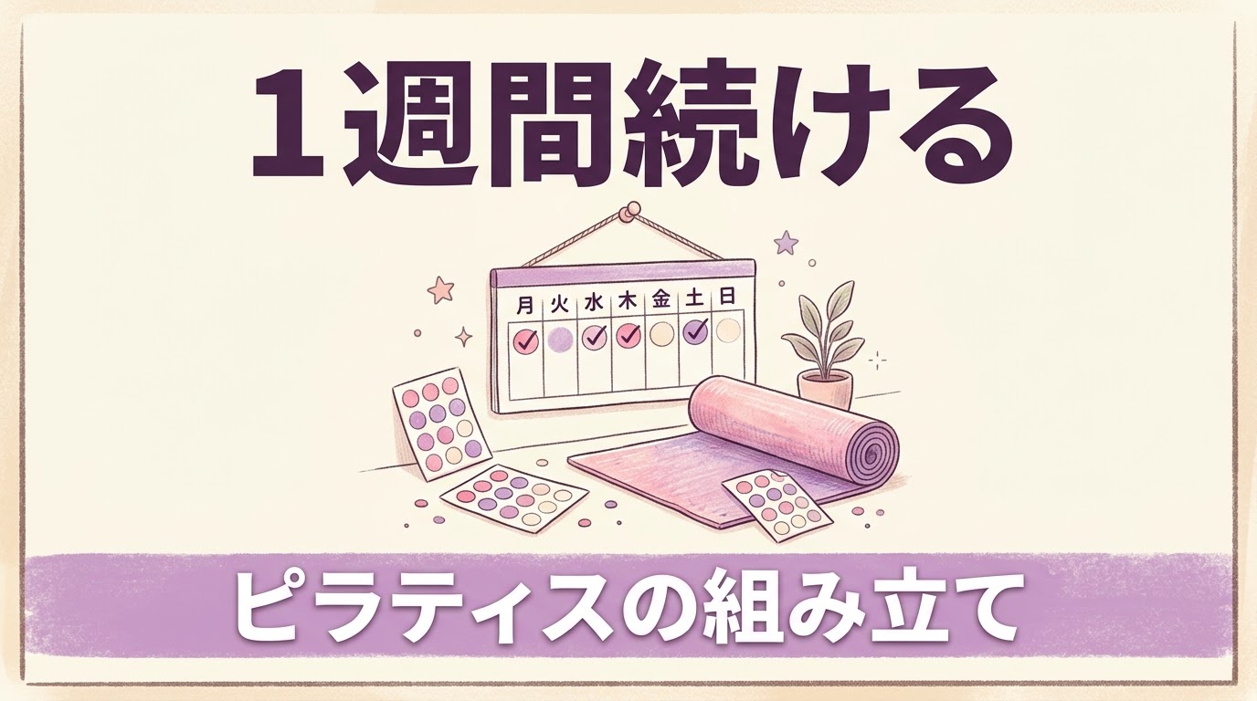 ピラティスを1週間続けるための「組み立て方」｜毎日違うことをしなくていい、曜日別のゆるい1週間メニュー