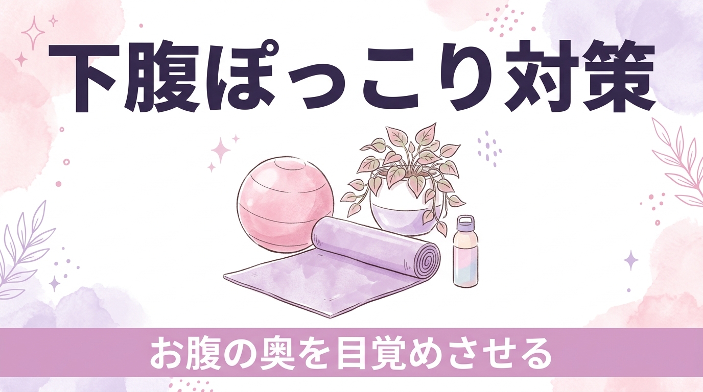 下腹ぽっこりは腹筋不足だけじゃない｜「お腹の奥」と姿勢から見直すピラティスの考え方